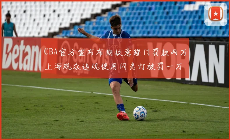 CBA官方宣布布朗故意蹬门罚款两万上海观众违规使用闪光灯被罚一万